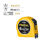 flexómetro-amarillo-8m-cinta-25-mm-pretul-tarjeta-plást-pro-8me-21603 flexómetro-amarillo-8m-cinta-25-mm-pretul-tarjeta-plást-pro-8me-21603
