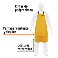 Protección para soldar, peto de carnaza - PROSO-1 / 13116 Protección para soldar, peto de carnaza - PROSO-1 / 13116