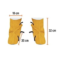 Protección para soldar, polainas de carnaza - PROSO-3 / 13118 Protección para soldar, polainas de carnaza - PROSO-3 / 13118