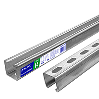 Perfil monocanal perforado de 3 m, 4 x 4 cm cal. 14, VOLTECK - 47766 - PU-144P - Caja con 2 Pieza – Master 0
