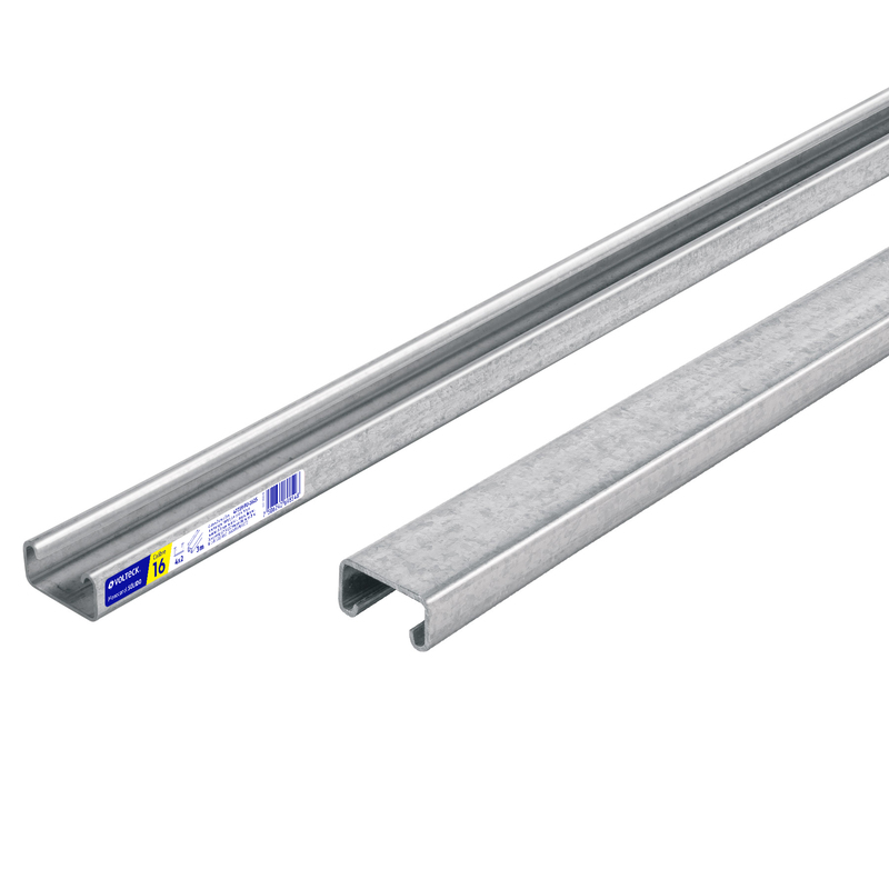 Perfil monocanal sólido de 3 m, 4 x 2 cm cal. 16, VOLTECK - 47759 - PU-162S - Caja con 2 Pieza – Master 0