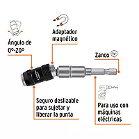 Extensión magnética articulada 4 3/4', para puntas, EXPERT, 101965 - PUDE-90120