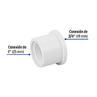 Reducción bushing de PVC, 1x 3/4' - PVC-233 / 45428 Reducción bushing de PVC, 1x 3/4' - PVC-233 / 45428