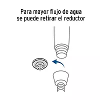 Regadera manual con soporte, satín, Riviera - R-013N / 45786 Regadera manual con soporte, satín, Riviera - R-013N / 45786