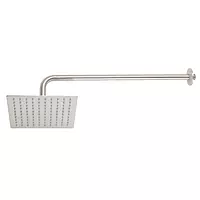 Regadera acero inoxidable, 8', con brazo, satinado, Riviera - R-308N / 45772