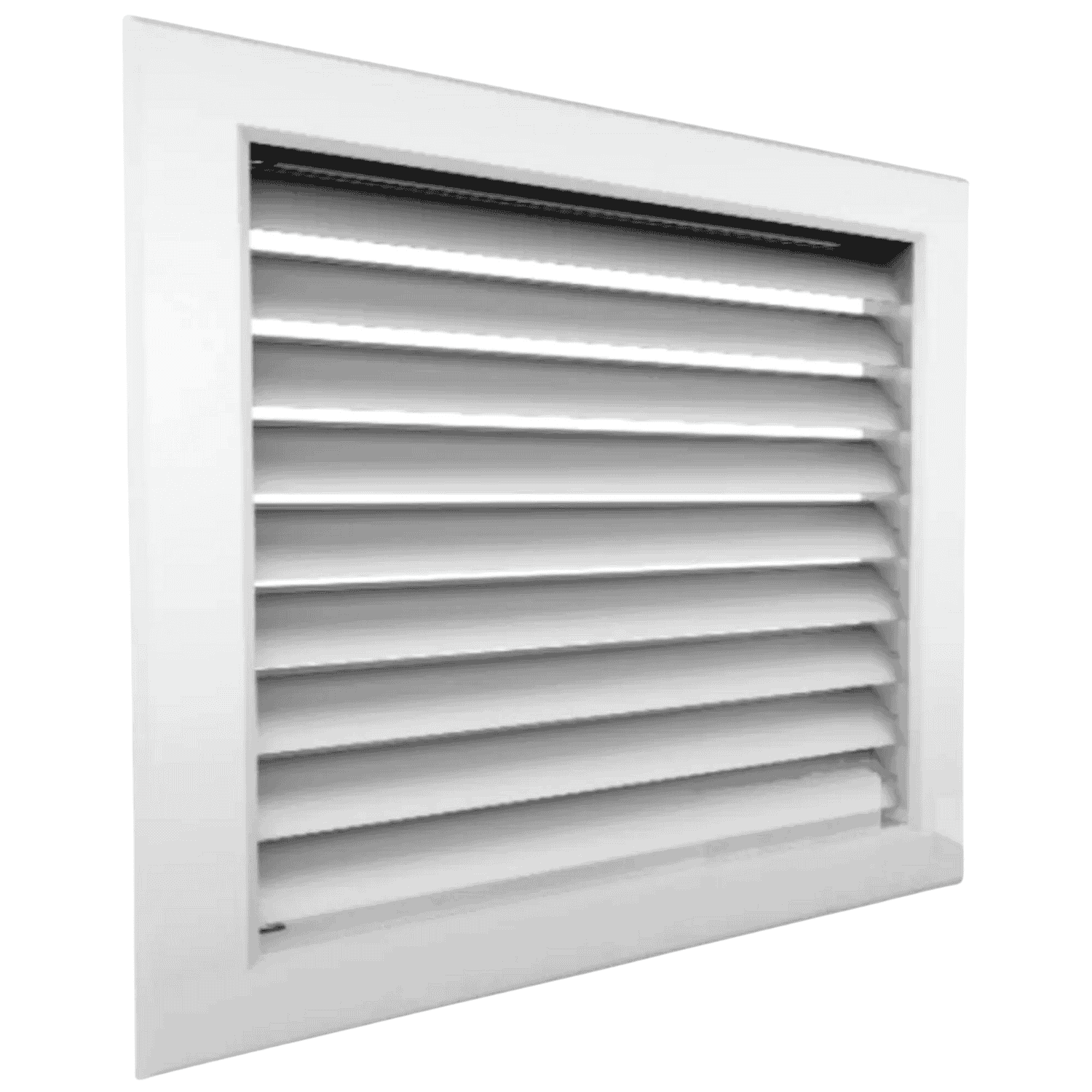 Rejilla de Retorno Estandar Aletas Curvas Acero Blanco 20'' X 20'' - R45AB20.0020.00