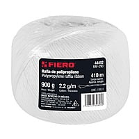 Rollo de rafia de 410 m color blanco calibre 2.2 g/m - RAF-290 / 44492 Rollo de rafia de 410 m color blanco calibre 2.2 g/m - RAF-290 / 44492