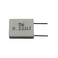 Resistencias bobinadas de cemento 5W, 5%, 0,22 Ohm - REBOCE5W0.22