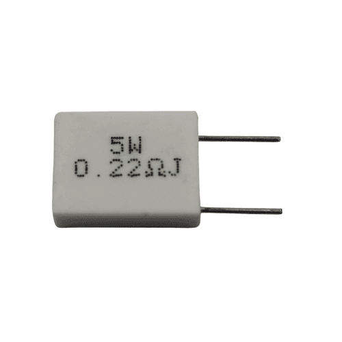 Resistencias bobinadas de cemento 5W, 5%, 0,22 Ohm - REBOCE5W0.22