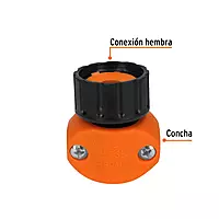 Conector plástico, hembra 5/8'-3/4' - REF-5/8-3/4 / 12718 Conector plástico, hembra 5/8'-3/4' - REF-5/8-3/4 / 12718