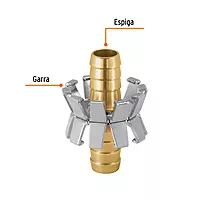 Reparador de aluminio 1/2", tipo garra para manguera - REMA-1/2AG / 101730