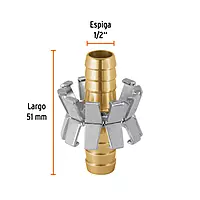 Reparador de aluminio 1/2", tipo garra para manguera - REMA-1/2AG / 101730