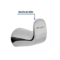 Gancho sencillo para toalla línea Riviera - RIA-73 / 45204