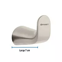 Gancho sencillo satinado para toalla línea Riviera - RIA-73N / 45219
