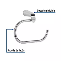Toallero de argolla, cromado, línea Riviera - RIA-77 / 45207