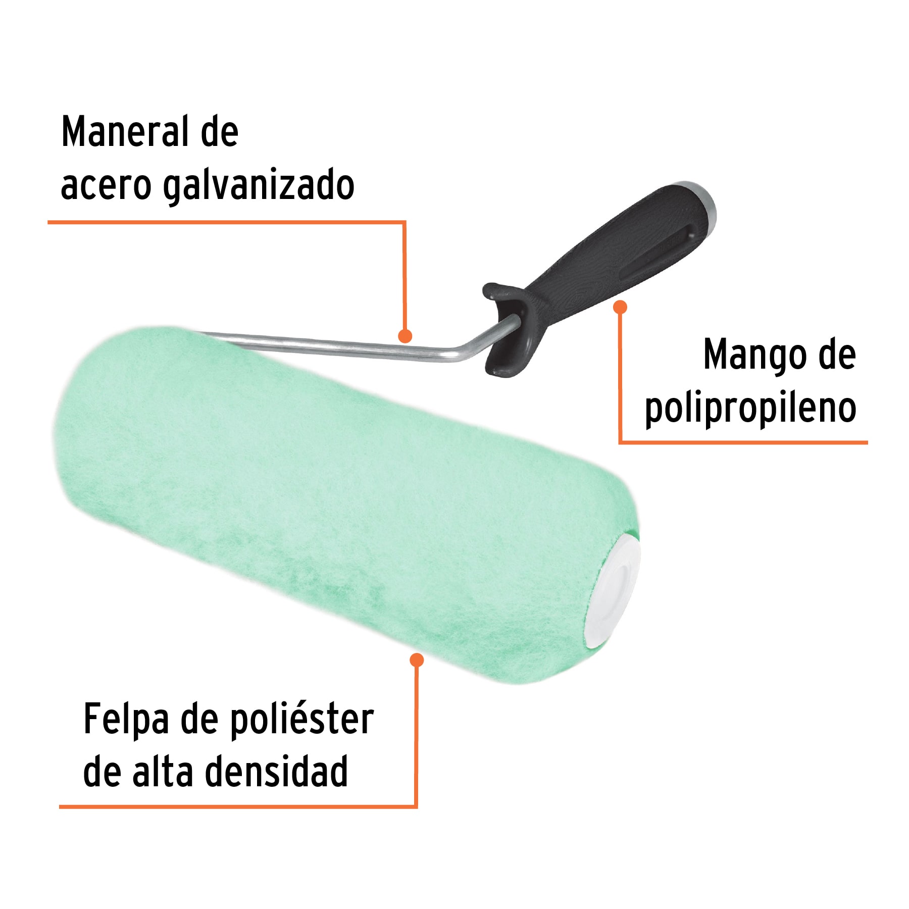 Rodillo para pintar, 7 x 5/8', superficies lisas - ROPI-715 / 13880