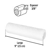 Rodillo para pintar, 9 x 3/8', superficies lisas, Pretul - ROPI-910P / 28033 Rodillo para pintar, 9 x 3/8', superficies lisas, Pretul - ROPI-910P / 28033
