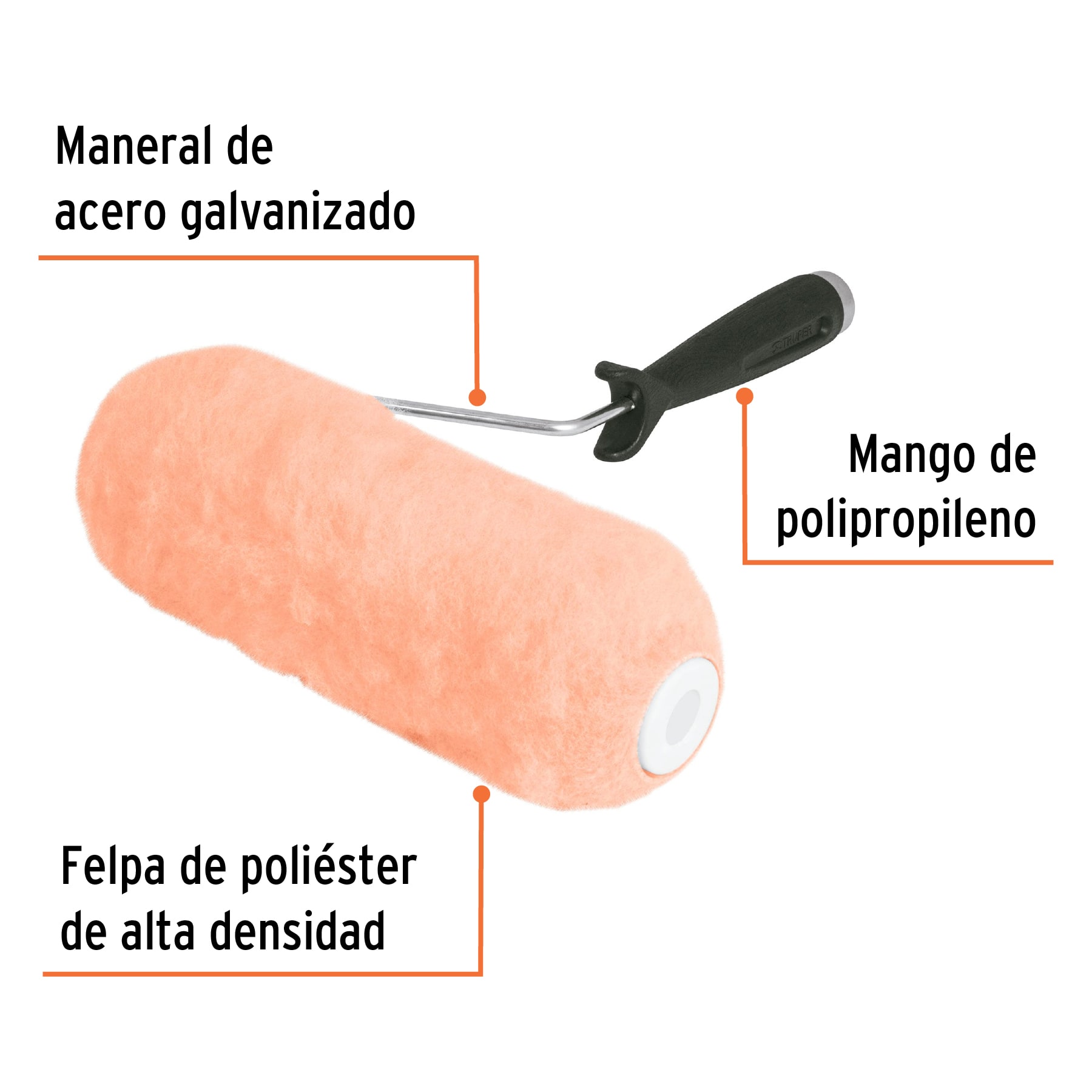 Rodillo para pintar, 9 x 1', superficies muy rugosas - ROPI-925 / 13878