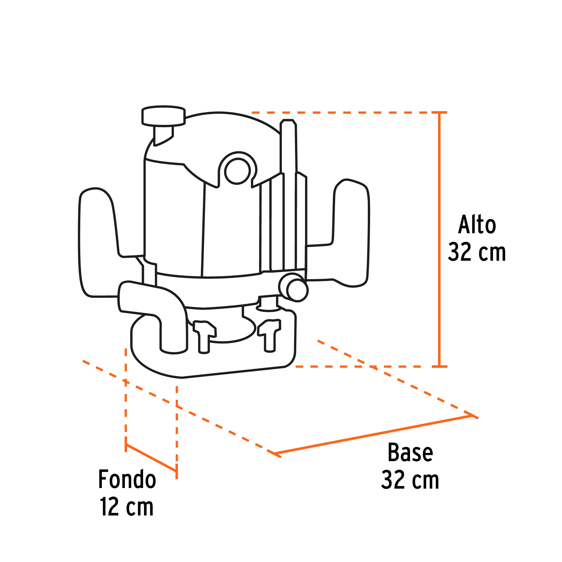 ROU-NX2 Rebajadora industrial 2-1/2 HP Truper