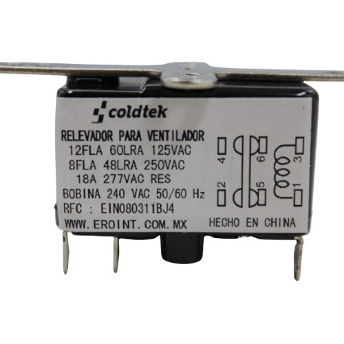 Relay Refrigeracion para Vent, 6 Term, Bobina 240 Volts AC - RYRFFN002 Relay Refrigeracion para Vent, 6 Term, Bobina 240 Volts AC - RYRFFN002