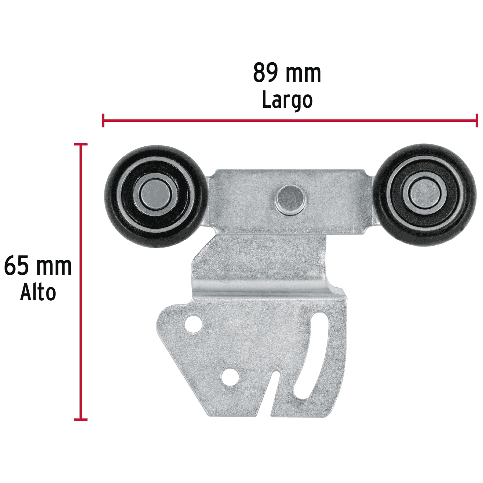 Sistema corredizo doble para riel superior de clóset, HERMEX-SC-02 / 48971