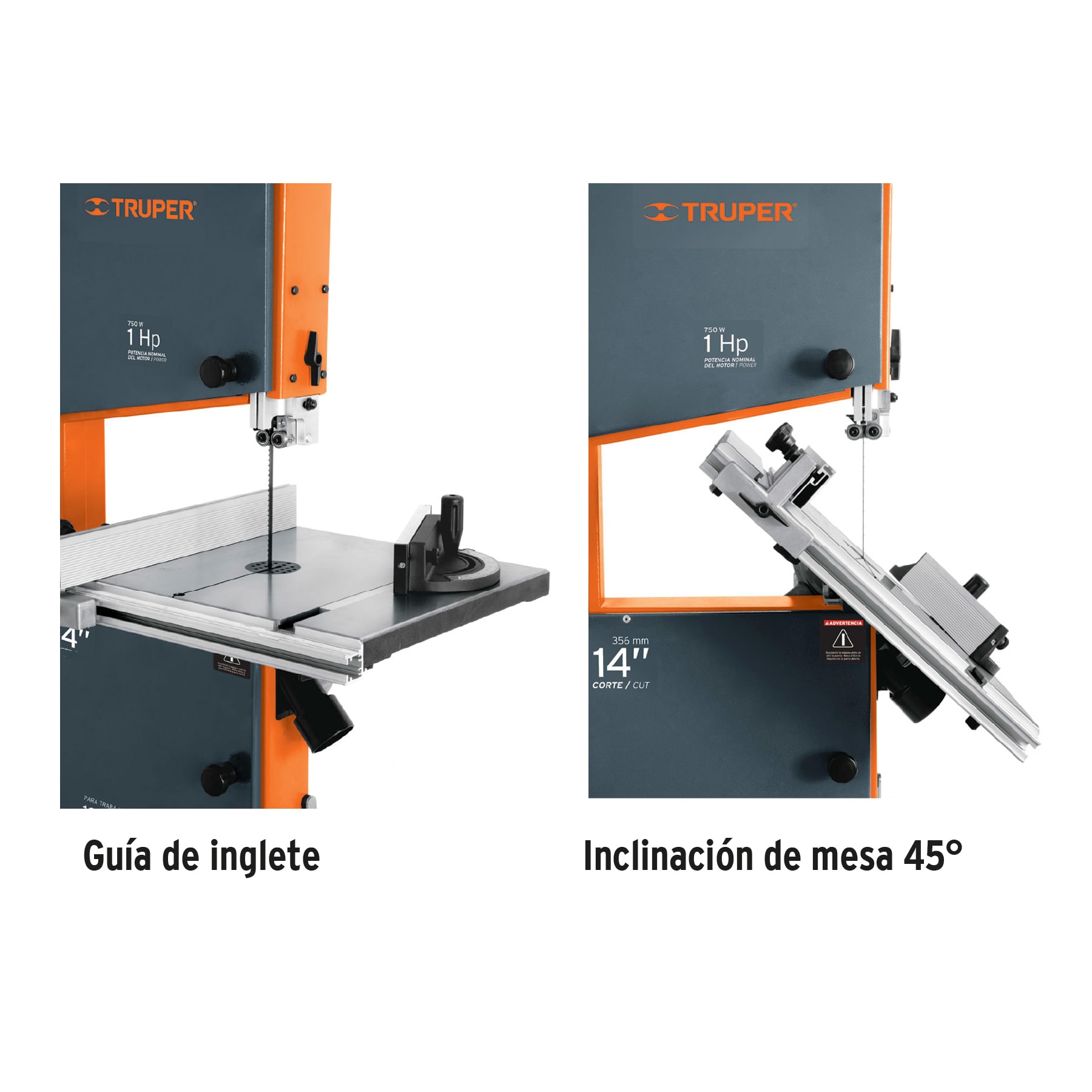 Sierra cinta 14' de 1HP - SCI-14E / 16458
