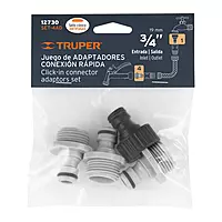 Set de 4 adaptadores para conectores click - SET-4AD / 12730 Set de 4 adaptadores para conectores click - SET-4AD / 12730
