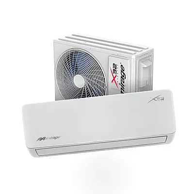 Set MiniSplit Inverter Mirage X32 1.0 Ton 110V Frio/Calor - SETCWC120E
