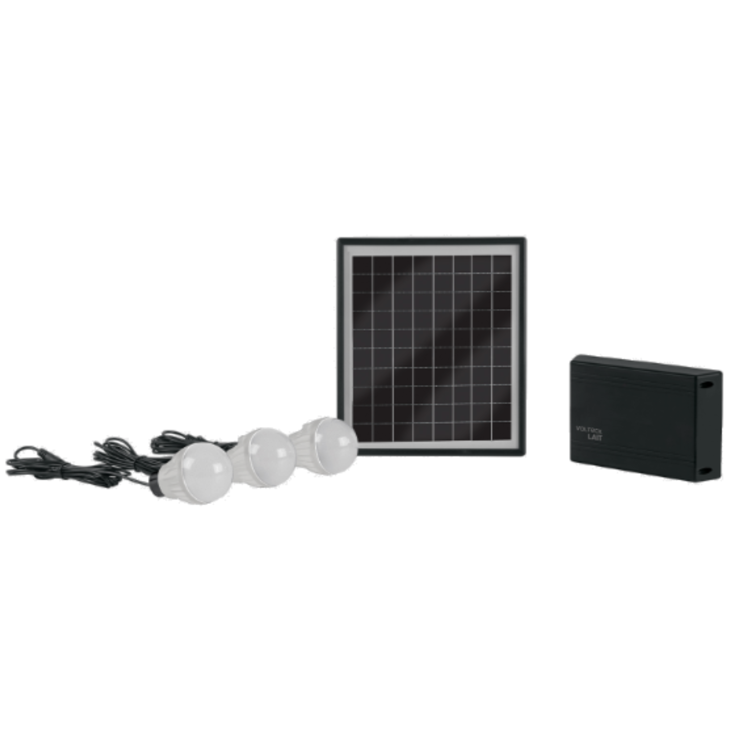 Sistema de iluminación Solar 6 W con 3 lámparas LED, VOLTECK - SIS-306L / 45870