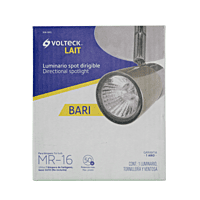 Luminario de sobreponer con 1 spot base GU10, Volteck - SOB-301S / 48432 Luminario de sobreponer con 1 spot base GU10, Volteck - SOB-301S / 48432
