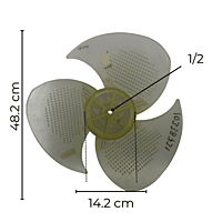 Aspa Para Minisplit, Condensador, 2 Toneladas, Diámetro Exterior 48.2 Cm, Altura 14.2 Cm, Flecha 1/2, Izquierda, 3 Hojas - 10338731 Aspa Para Minisplit, Condensador, 2 Toneladas, Diámetro Exterior 48.2 Cm, Altura 14.2 Cm, Flecha 1/2, Izquierda, 3 Hojas - 10338731
