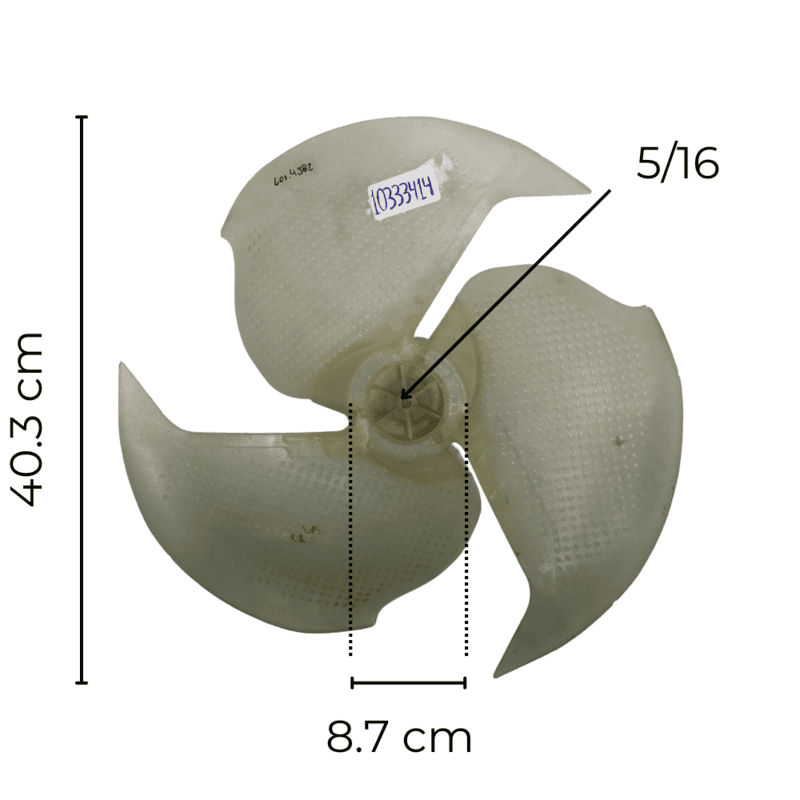Aspa Para Minisplit, Condensador, 1 Tonelada, Diámetro Exterior 40.3 Cm, Ancho 8.7 Cm, Flecha 5/16, Derecha, 3 Hojas-10333414 Aspa Para Minisplit, Condensador, 1 Tonelada, Diámetro Exterior 40.3 Cm, Ancho 8.7 Cm, Flecha 5/16, Derecha, 3 Hojas-10333414