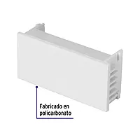 Tapón ciego, 1 módulo, línea Española, color blanco - TA-EB / 47058
