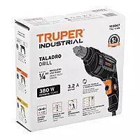 Taladro 1/4', 380W, TRUPER INDUSTRIAL, 103067 - TAL-1/4N Taladro 1/4', 380W, TRUPER INDUSTRIAL, 103067 - TAL-1/4N