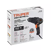 Taladro atornillador 3/8', 400W, TRUPER INDUSTRIAL, 103170 - TALA-3/8N Taladro atornillador 3/8', 400W, TRUPER INDUSTRIAL, 103170 - TALA-3/8N