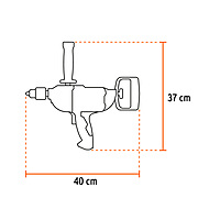 Taladro tipo espada 1/2' 1150 W, industrial, Truper - TALE-1/2N / 16714 Taladro tipo espada 1/2' 1150 W, industrial, Truper - TALE-1/2N / 16714