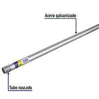 Tubo Conduit 1/2' pared gruesa (1.6 mm), et. amarilla, 3 m 45286 - TC-1/2-GA