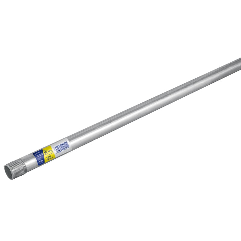 Tubo Conduit 1/2' pared gruesa (1.6 mm), et. amarilla, 3 m 45286 - TC-1/2-GA