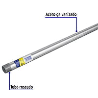 Tubo Conduit 3/4' pared gruesa (1.6 mm), et. amarilla, 3 m 45287 - TC-3/4-GA