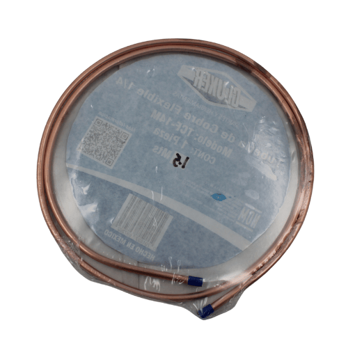 Tubo de Cobre Flexible Cluxer 1/4 a 1.5 Metros - TCF-14-1.5 Tubo de Cobre Flexible Cluxer 1/4 a 1.5 Metros - TCF-14-1.5
