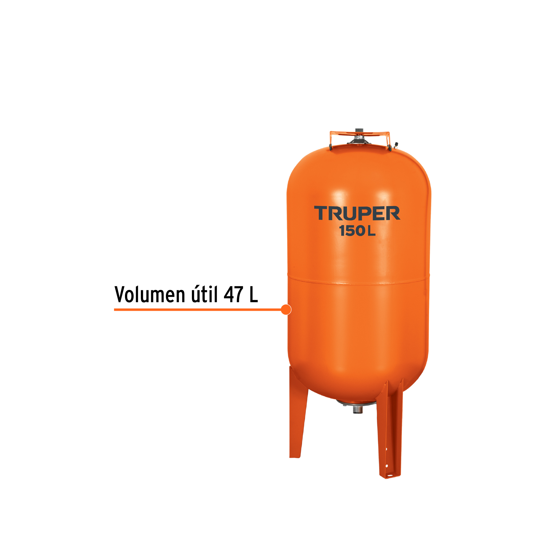 Tanque para bomba hidroneumática HIDR-1-1/2X150 - TAN-HIDR-1-1/2X150 / 13597