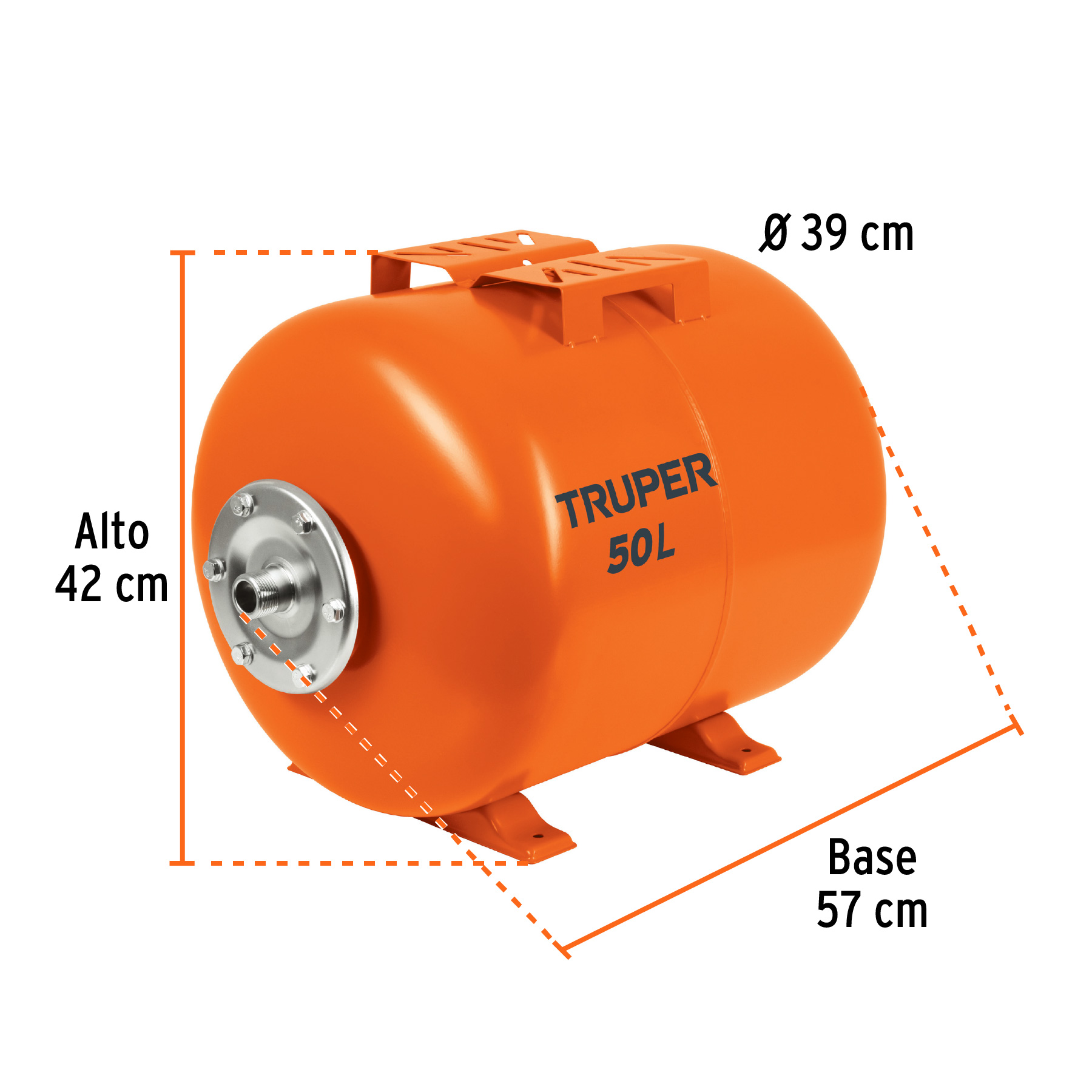 Tanque para bomba hidroneumática HIDR-1/2X50 - TAN-HIDR-1/2X50 / 13594 Tanque para bomba hidroneumática HIDR-1/2X50 - TAN-HIDR-1/2X50 / 13594