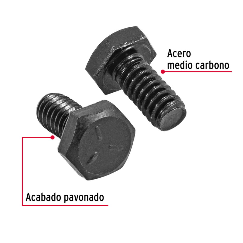 Bolsa con 150 tornillos 1/4' x 1/2' de acero, grado 5 - TOR5-1/4X1/2 / 44763 Bolsa con 150 tornillos 1/4' x 1/2' de acero, grado 5 - TOR5-1/4X1/2 / 44763