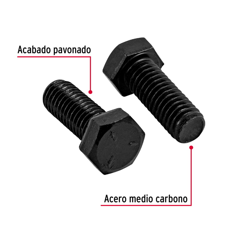 Bolsa con 40 tornillos 3/8' x 1' de acero, grado 5 - TOR5-3/8X1 / 44782 Bolsa con 40 tornillos 3/8' x 1' de acero, grado 5 - TOR5-3/8X1 / 44782