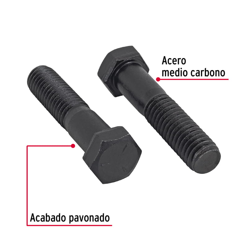 Bolsa con 30 tornillos 7/16' x 2-1/2' de acero, grado 5 - TOR5-7/16X2-1/2 / 44794 Bolsa con 30 tornillos 7/16' x 2-1/2' de acero, grado 5 - TOR5-7/16X2-1/2 / 44794