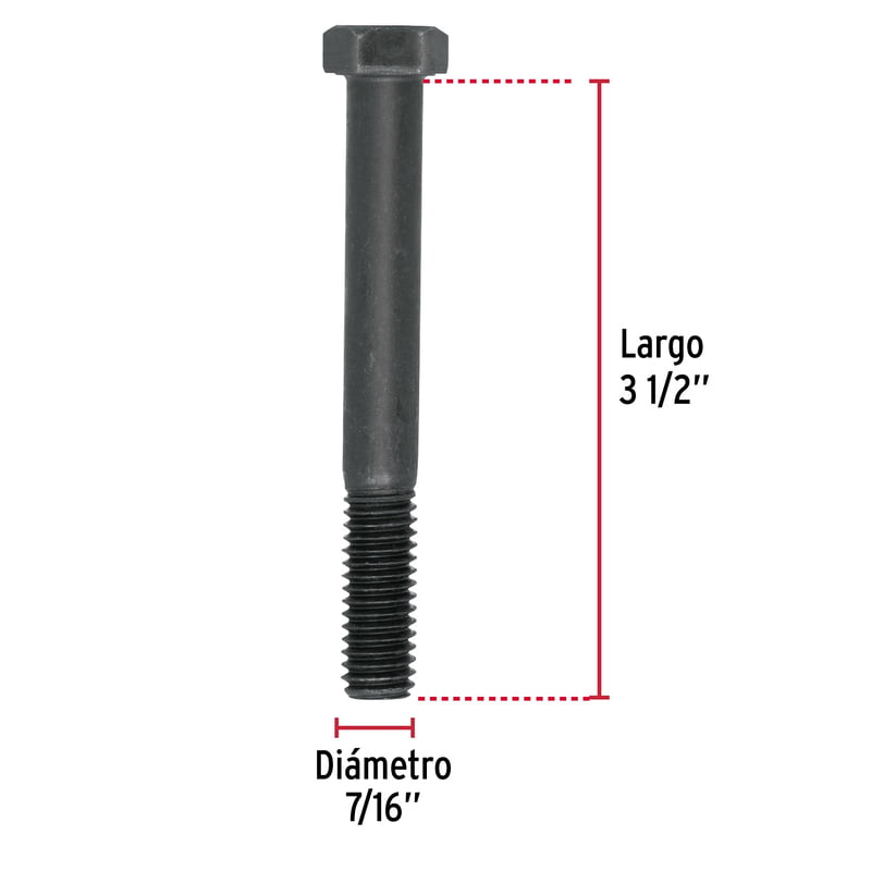 Bolsa con 20 tornillos 7/16' x 3-1/2' de acero, grado 5 - TOR5-7/16X3-1/2 / 44796 Bolsa con 20 tornillos 7/16' x 3-1/2' de acero, grado 5 - TOR5-7/16X3-1/2 / 44796