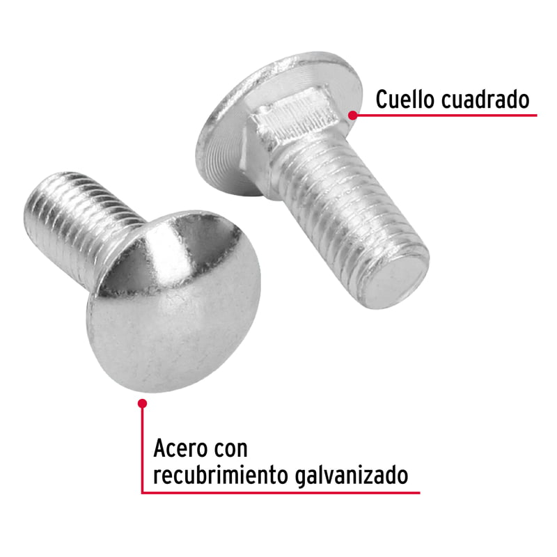 Bolsa con 40 tornillos 1/2' x 1-1/4' tipo coche - TORC-1/2X1-1/4 / 44746 Bolsa con 40 tornillos 1/2' x 1-1/4' tipo coche - TORC-1/2X1-1/4 / 44746