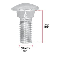 Bolsa con 40 tornillos 1/2' x 1-1/4' tipo coche - TORC-1/2X1-1/4 / 44746 Bolsa con 40 tornillos 1/2' x 1-1/4' tipo coche - TORC-1/2X1-1/4 / 44746