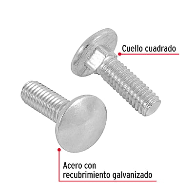Bolsa con 60 tornillos 5/16' x 1' tipo coche - TORC-5/16X1 / 44720