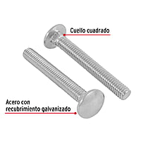 Bolsa con 60 tornillos 5/16' x 2-1/2' tipo coche - TORC-5/16X2-1/2 / 44724